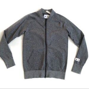 Adidas Reigning Camp Gray Zipper Jacket - S